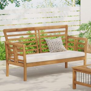 Patio Loveseat With Water Resistant Cushions