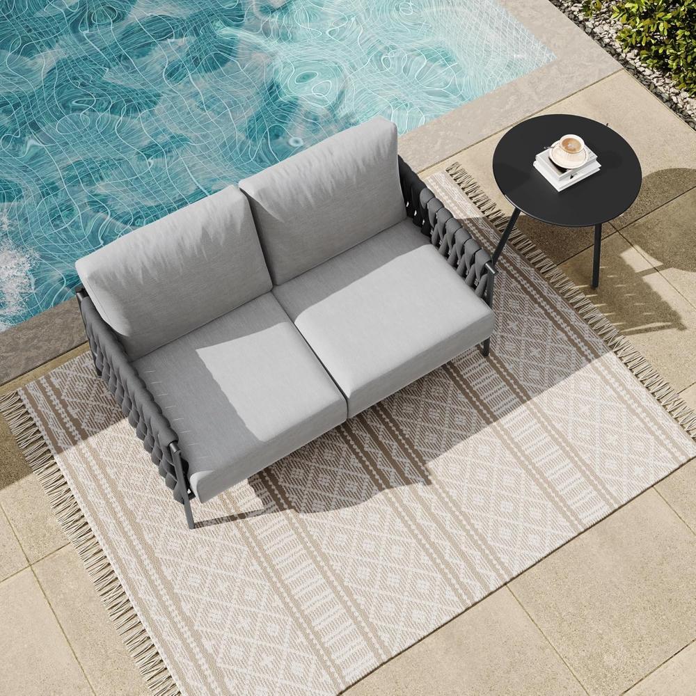 Misty-Grey Deep Seating Outdoor Loveseat - Image 3